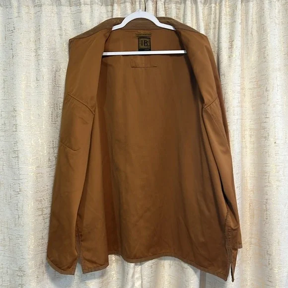 Bruno Sueded Microfiber Shirt Men's XL Brown Good Italian Design Long Sleeve - Picture 3 of 6